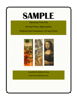 Medieval and Renaissance Art and Music