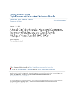 A Small City`s Big Scandal - DigitalCommons@University of