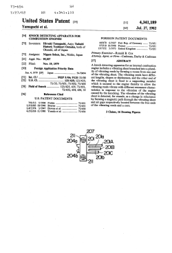 Knock detecting apparatus for combustion engines