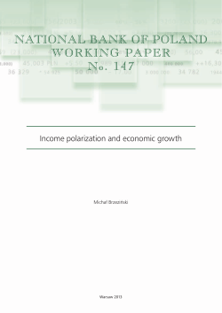 NATIONAL BANK OF POLAND WORKING PAPER No. 147