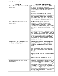 label is not lit The Monitor panel &ldquo;VistaMax L