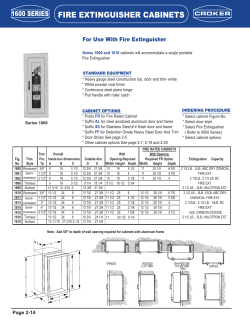 1600-1630 Series Cabinets