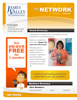 June 2014 - James Valley Telecommunications