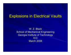 Explosions in Electrical Vaults