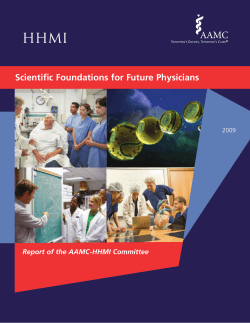 Scientific Foundations for Future Physicians
