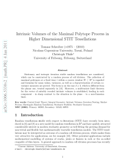 Intrinsic Volumes of the Maximal Polytope Process in Higher