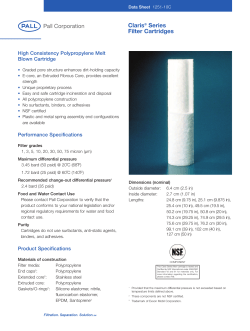 1251-10C - Claris&reg; Series Filter Cartridges