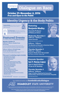 Event Flyer  - Humboldt State University