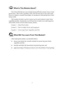 Food Preservation - eSkwela Naga City