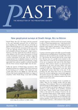 New geophysical surveys at Dowth Henge, Br&uacute; na B&oacute;inne Number