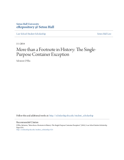 The Single-Purpose Container Exception