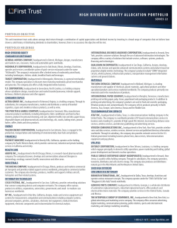 Company Descriptions