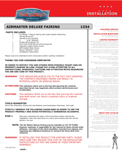 AIRMASTER DELUXE FAIRING 1334