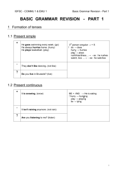 basic grammar revision