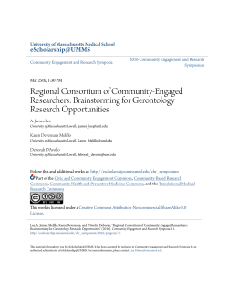Regional Consortium of Community
