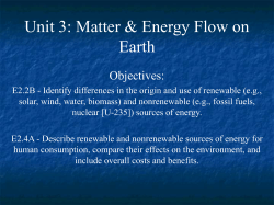 Lecture - Ann Arbor Earth Science