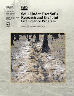 Soils Research and the Joint Fire Science Program