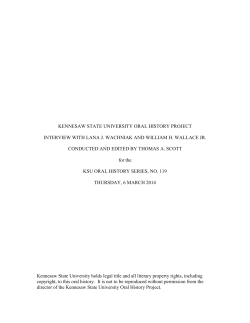 Interview with Lana J. Wachniak and William H. Wallace