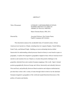 LITERARY CARTOGRAPHIES OF SPAIN - DRUM