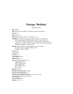 Package `HistData`