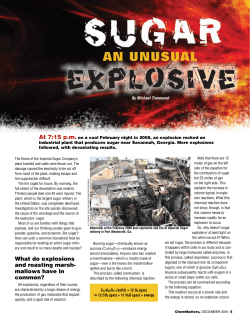 Sugar: An Unusual Explosive