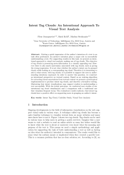 Intent Tag Clouds: An Intentional Approach To Visual Text Analysis