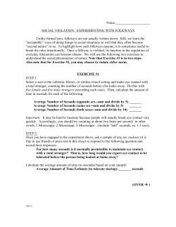 Norm Violations - Princeton High School