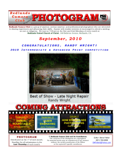 September, 2010 - Redlands Camera Club