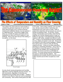 2010-10 CFR Volume 31 The Effects of Temp and Humidity