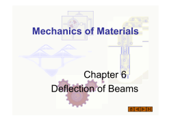 Mechanics of Materials Chapter 6 Deflection of Beams