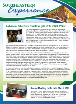 Fall 2015 - Southeastern Credit Union