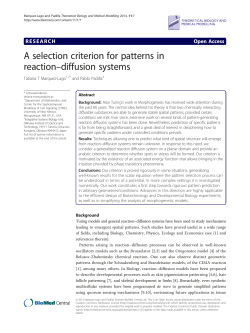 A selection criterion for patterns in reaction&ndash;diffusion systems