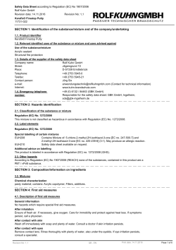 SECTION 1: Identification of the substance