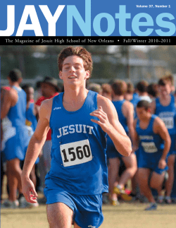 The Magazine of Jesuit High School of New Orleans &bull; Fall/Winter