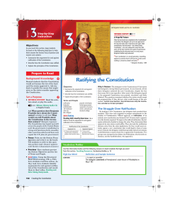 Ratifying the Constitution