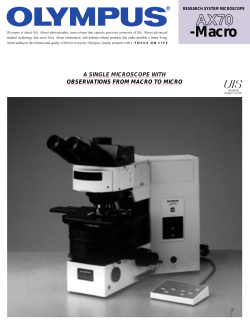 AX70-Macro Research System Microscope