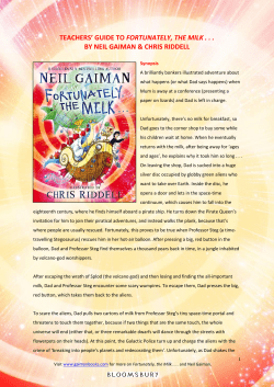TEACHERS` GUIDE TO FORTUNATELY, THE MILK . . . BY NEIL