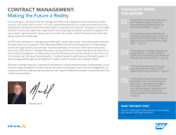 CONTRACT MANAGEMENT