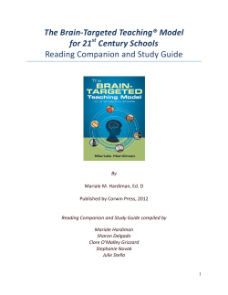 The Brain-Targeted Teaching&reg; Model for 21 Century Schools