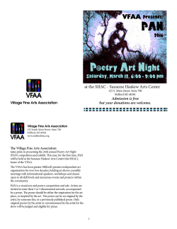 Poetry Art Night - Village Fine Arts Association