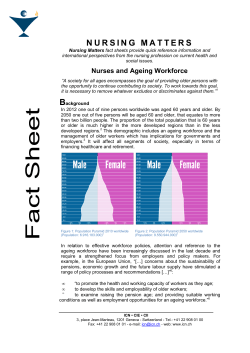 Fact sheet Nurses and Ageing Workforce
