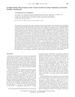 In-Flight Kinetic Measurements of the Aerosol Growth of Carbon