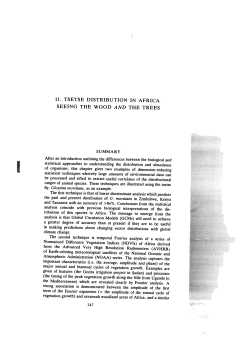 11. tsetse distribution in africa seeing the wood and the trees