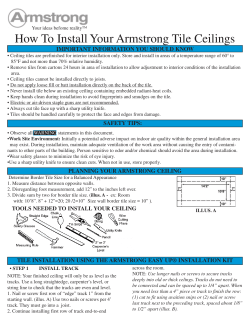 How To Install Your Armstrong Tile Ceilings
