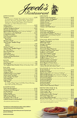 Our Menu
