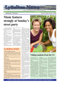 Music features strongly at Sunday`s street party