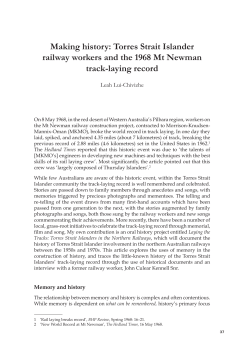 Torres Strait Islander railway workers and the - ANU Press