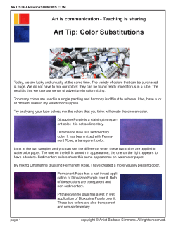 Art Tip: Color Substitutions