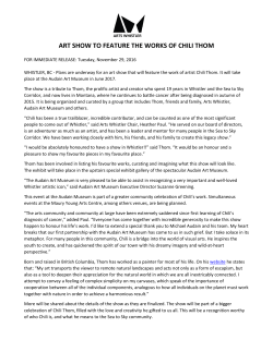 art show to feature the works of chili thom