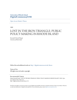 lost in the iron triangle: public policy making in rhode island